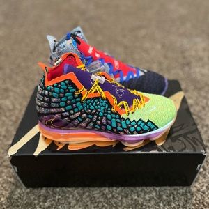 New Men's Nike LeBron 17 What The